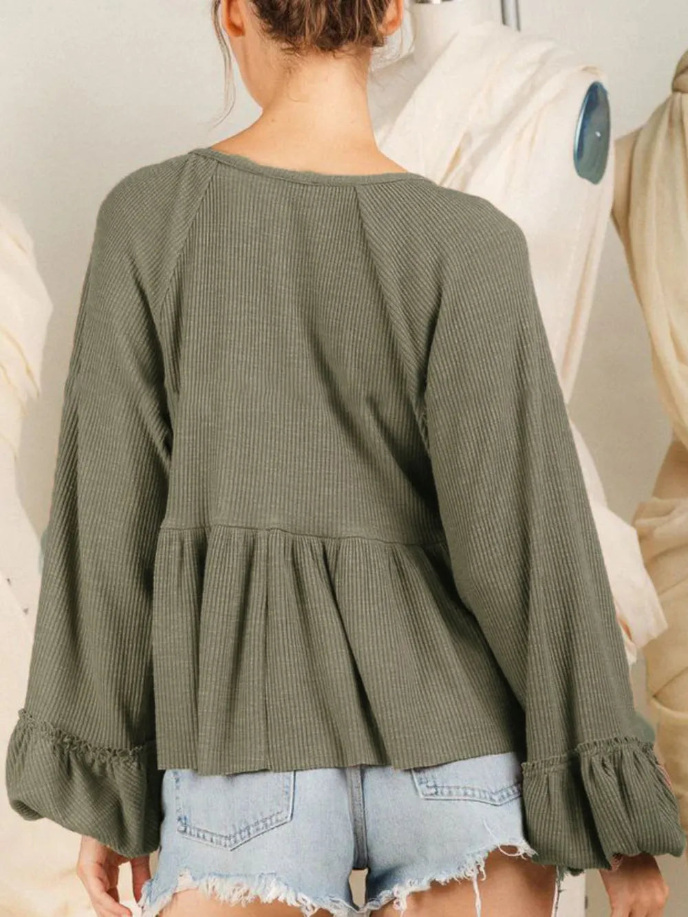 L'ADM - Blouse à Manches Bouffantes