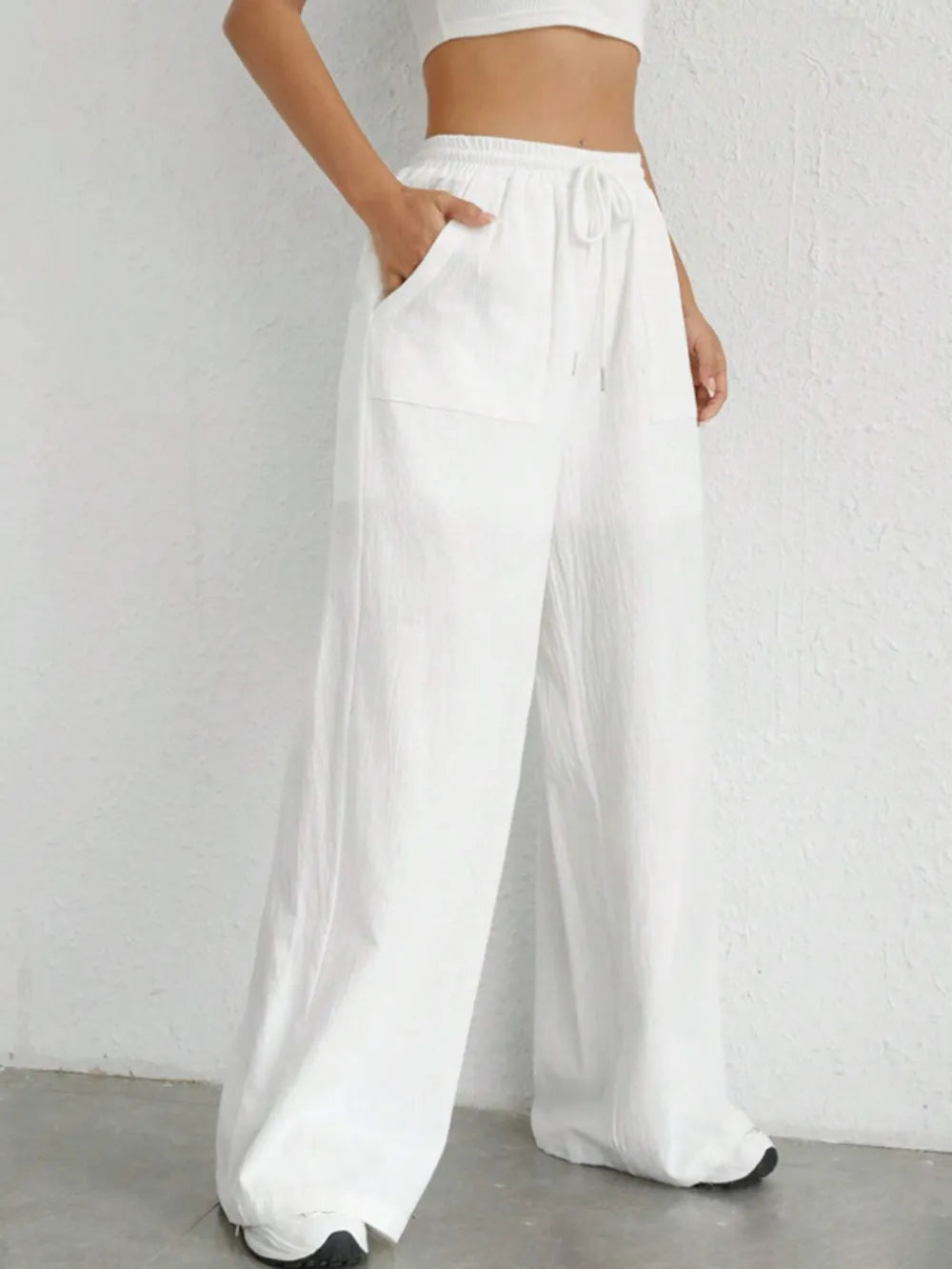 L'ADM - Pantalon Large à Taille Cordon
