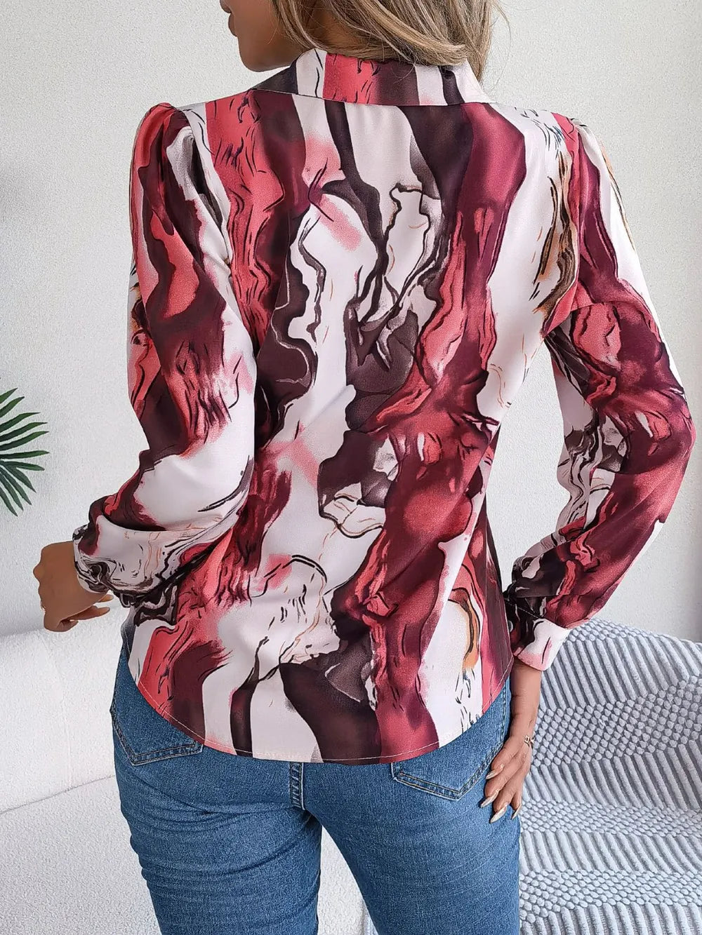 L’ADM - Blouse Imprimée Col Boutonné