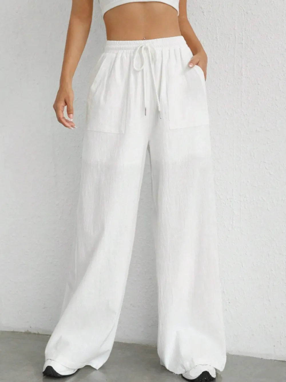 L'ADM - Pantalon Large à Taille Cordon