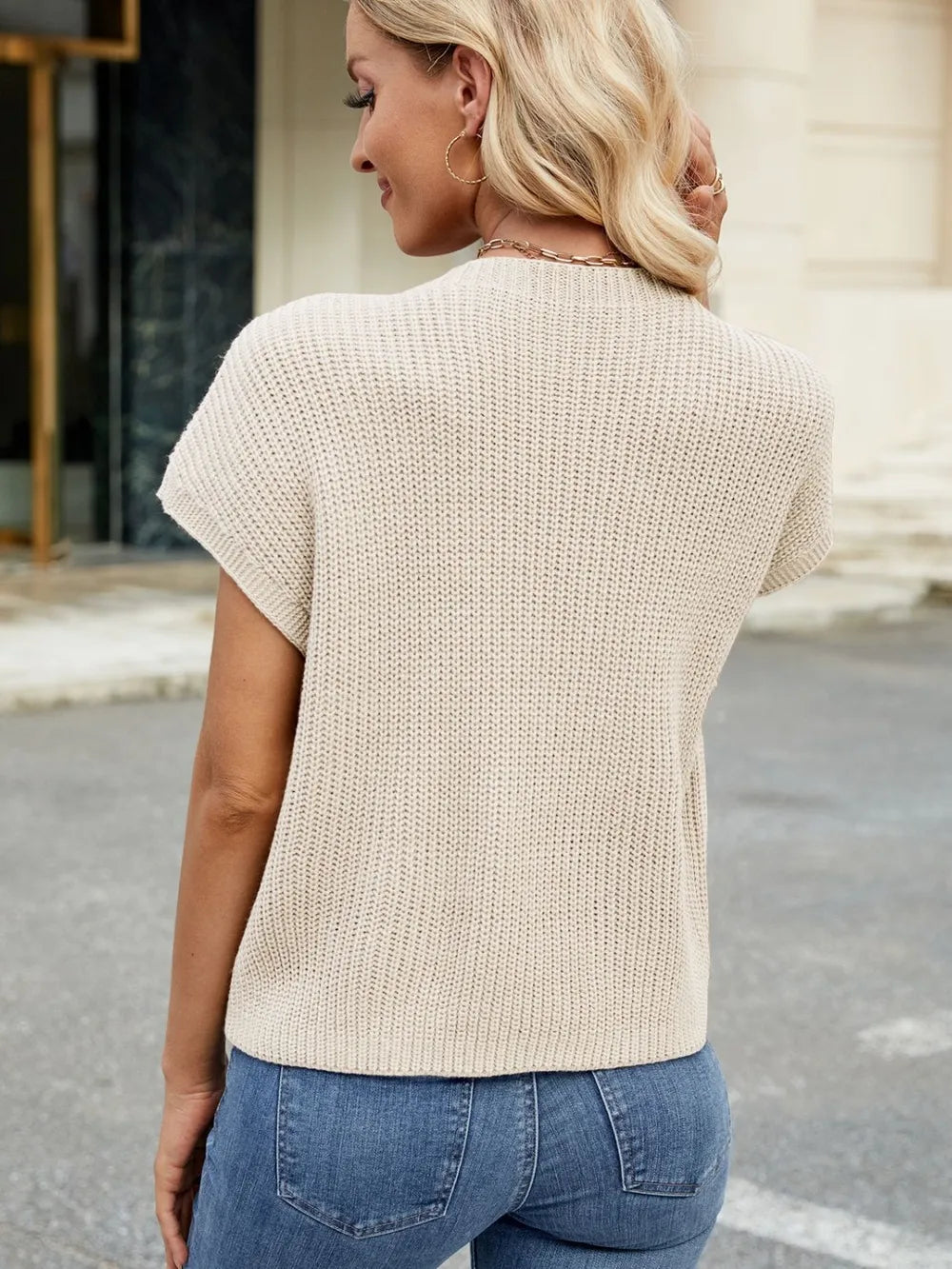 L'ADM - Top maille "Terracotta Chic"