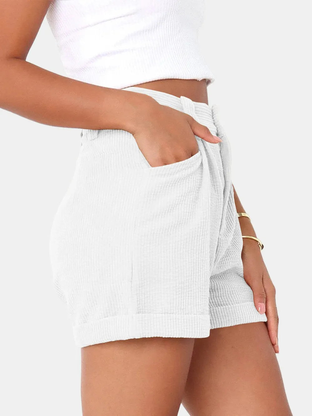 L'ADM - Short Taille Haute avec Poches
