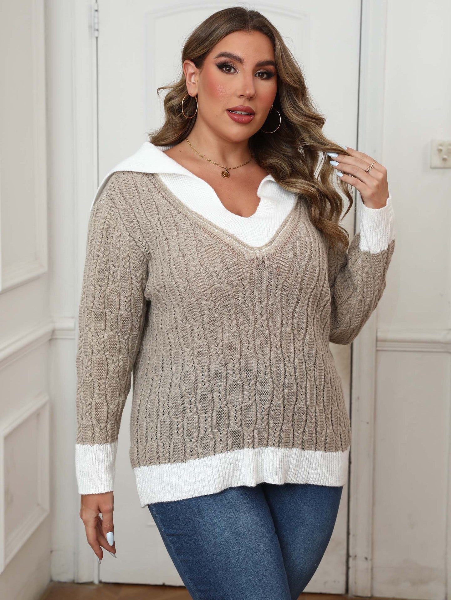 L'ADM - Pull Patchwork à Col