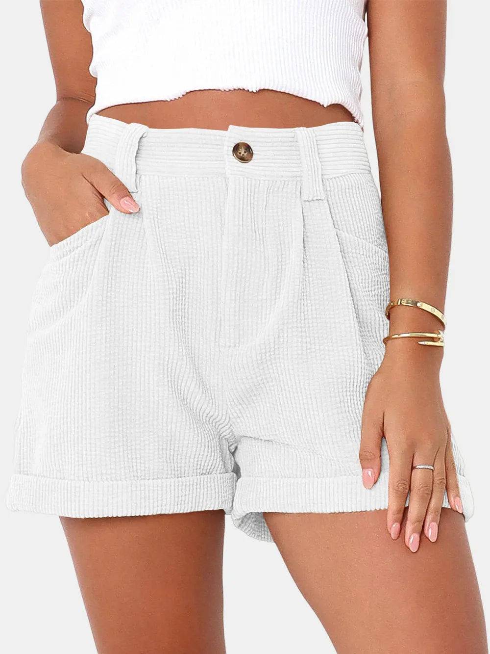 L'ADM - Short Taille Haute avec Poches