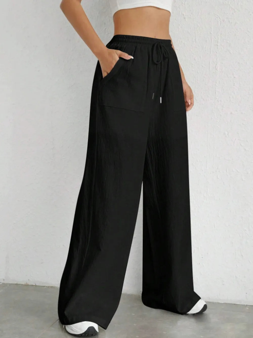 L'ADM - Pantalon Large à Taille Cordon