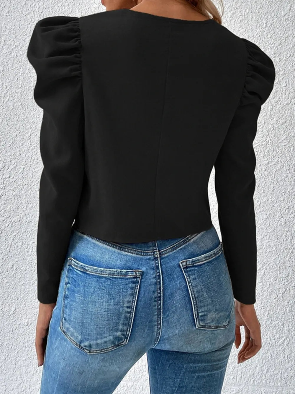 L’ADM – Veste Zippée à Manches Bouffantes