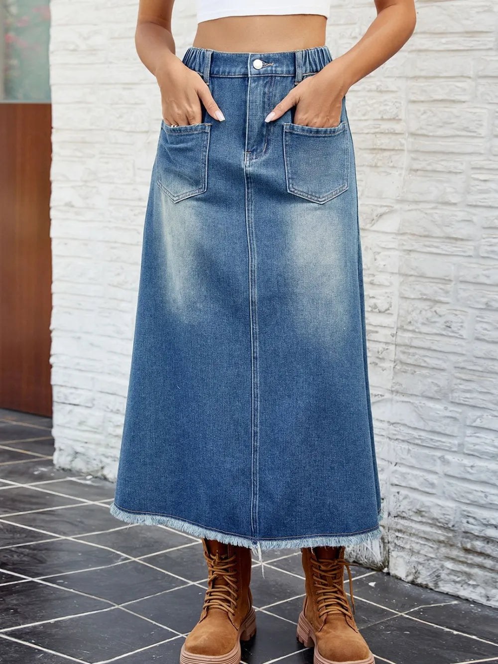 L'ADM – Jupe "Denim Brut"