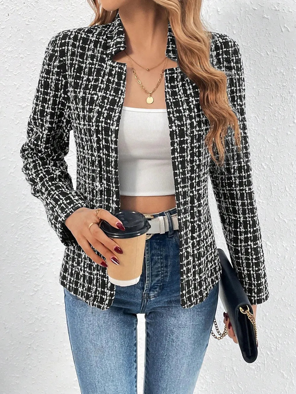 L'ADM - Veste Longue à Carreaux