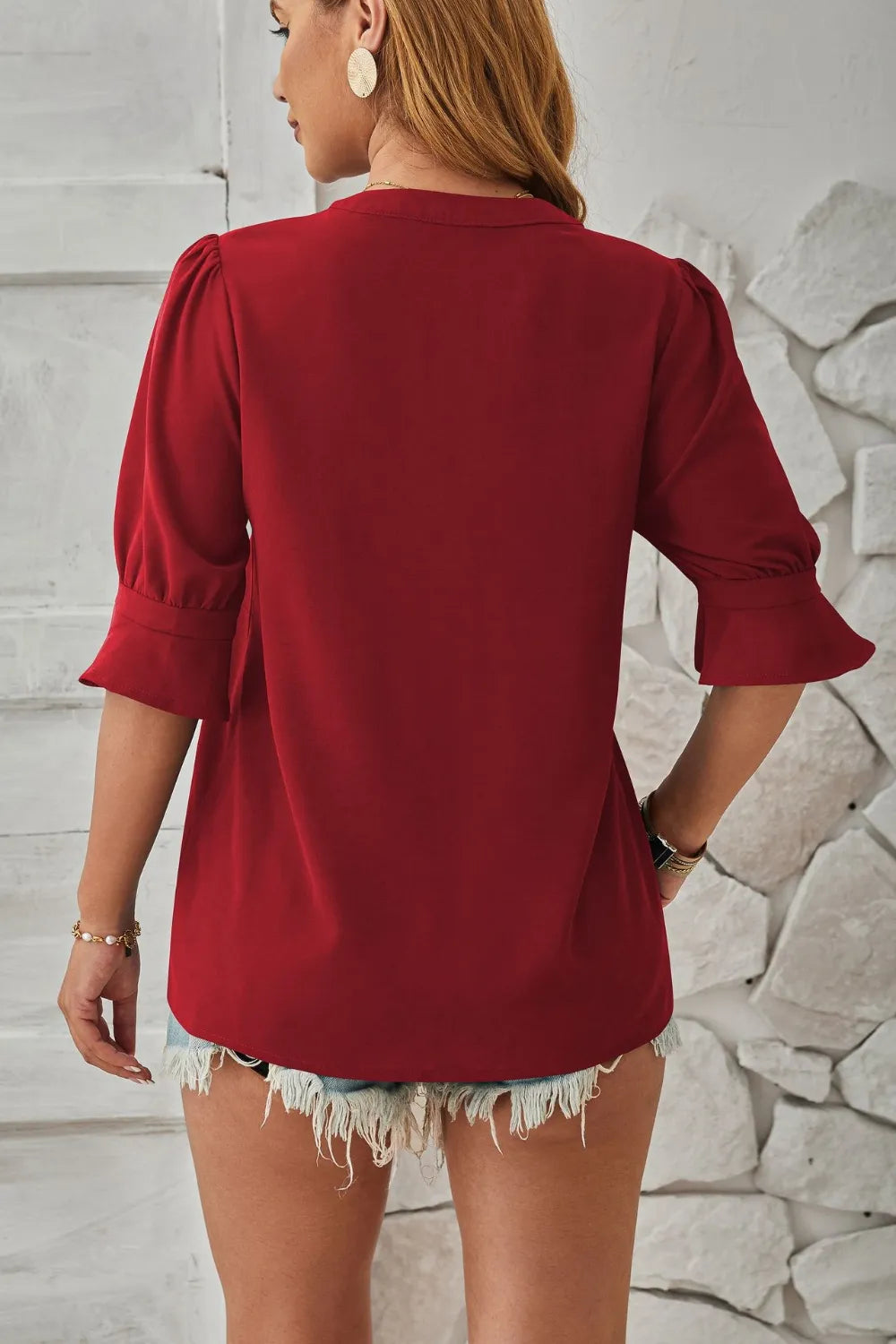 L'ADM - Blouse Fluide à Col V