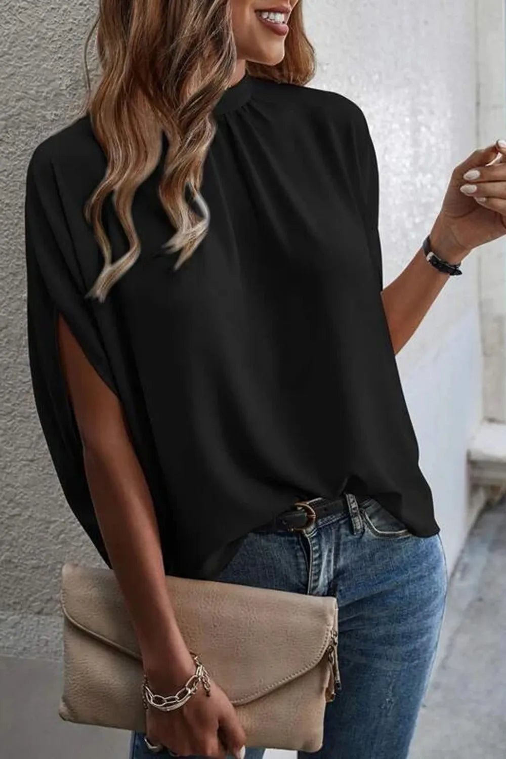 L'ADM - Blouse à Fentes et Dos Noué Blouse