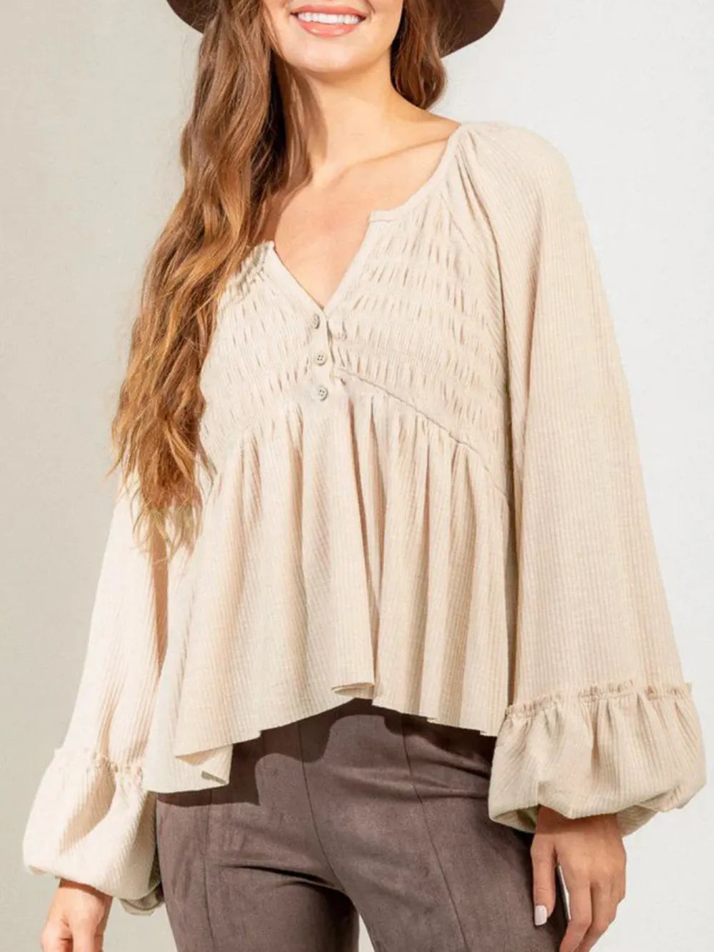 L'ADM - Blouse à Manches Bouffantes