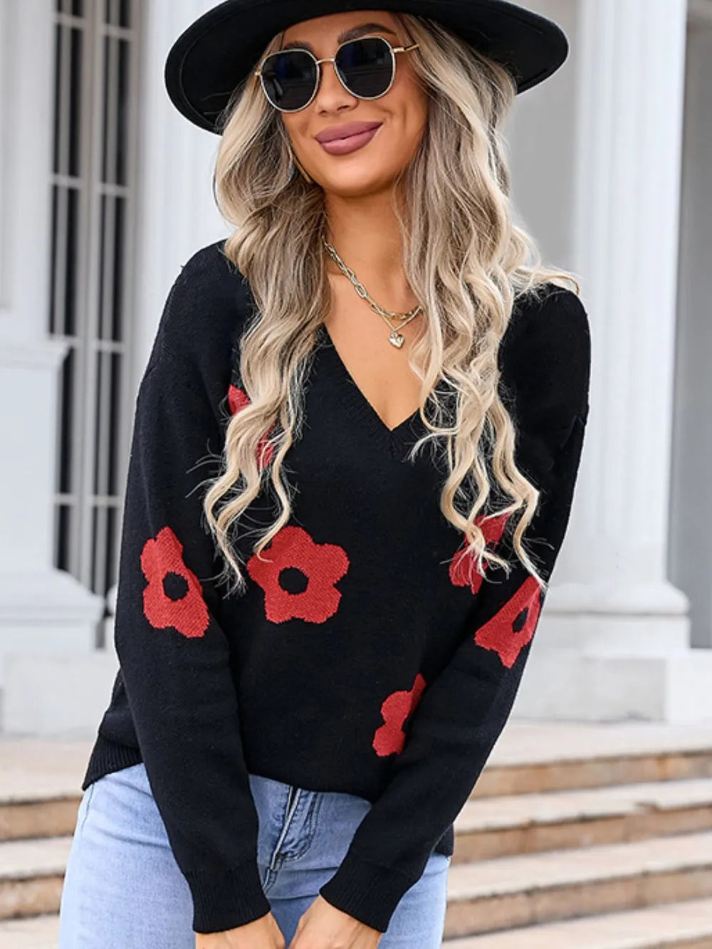L'ADM - Pull  Ailes d’Ange Fleurs