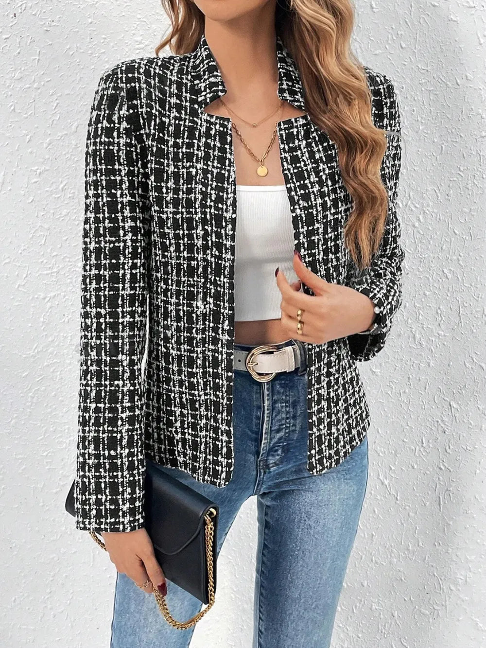 L'ADM - Veste Longue à Carreaux