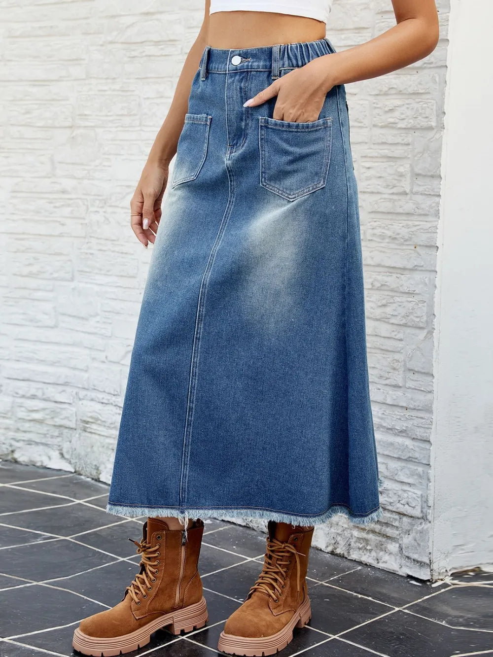 L'ADM – Jupe "Denim Brut"