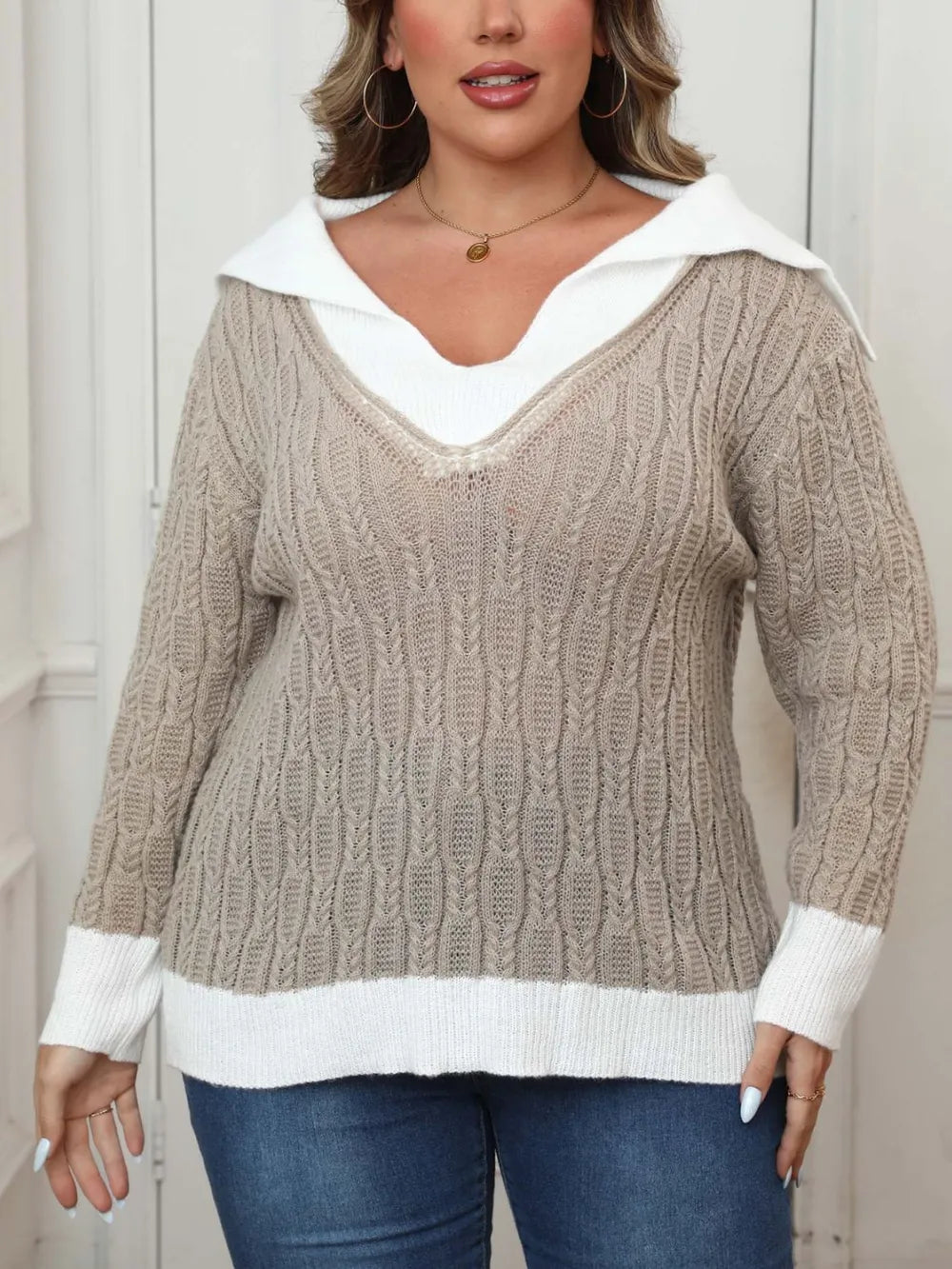 L'ADM - Pull Patchwork à Col