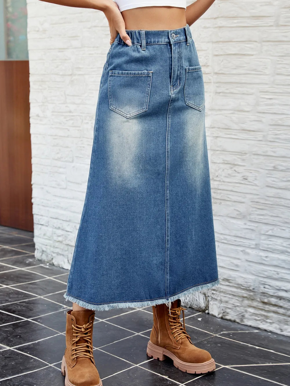 L'ADM – Jupe "Denim Brut"